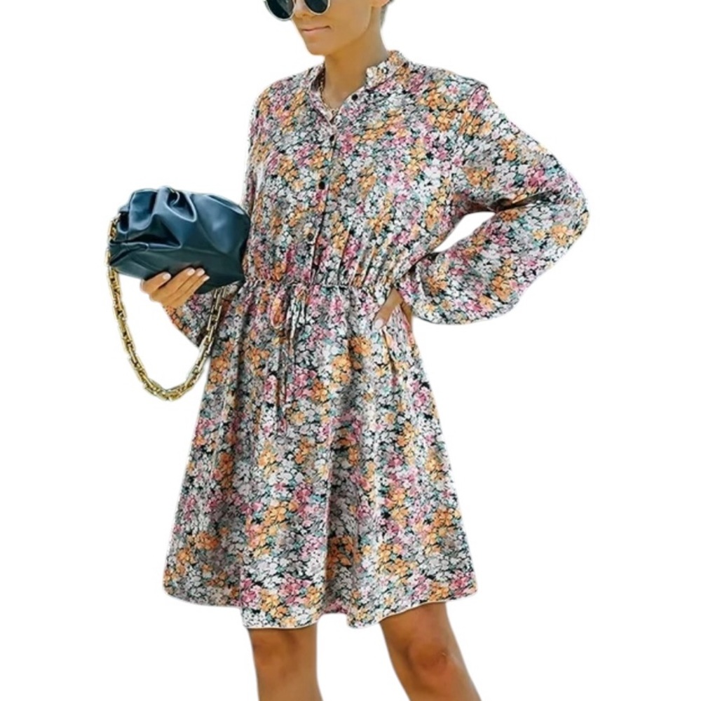 To My Lovers Floral Print Dress Size Medium